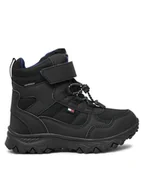 Buty dla chłopców - Tommy Hilfiger Śniegowce Fur Boot T1X5-33710-1492 S Czarny - miniaturka - grafika 1