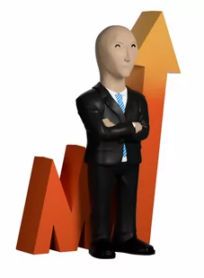 Figurka Meme - Stonks (Youtooz Meme 21) - Figurki kolekcjonerskie - miniaturka - grafika 1