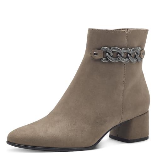 MARCO TOZZI Damskie botki Zip+Slip 2-25352-43, Stone, 39 EU