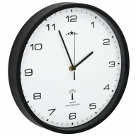 Zegary - Wiszący zegarek ścienny 31 cm biały + czarny x B6-B65 - miniaturka - grafika 1