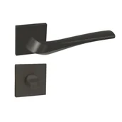 Klamki - DOMINO Klamka ADEL-QR slim czarna WC - miniaturka - grafika 1