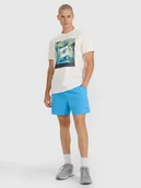 Kąpielówki męskie - 4F Spodenki plażowe męskie - niebieskie L - miniaturka - grafika 1