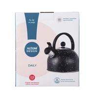 Czajniki na gaz - Altom Czajnik Nierdzewny 2,5 L. Czarny Marmurek - miniaturka - grafika 1