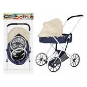 Domki dla lalek - Wózek dla lalek głęboki metalowy granatowy  MEGA CREATIVE 536570 - miniaturka - grafika 1