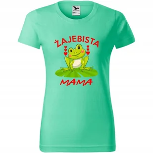 Damska Koszulka na Dzień Mamy Żajebista mama Super prezent na dzień mamy miętowy L - Koszulki i topy damskie Damska Koszulka na Dzień Mamy Żajebista mama Super prezent na dzień mamy miętowy L - Koszulki i topy damskie - miniaturka - grafika 1