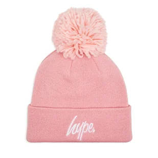 Czapka HYPE Bobble Script YVLR-714 Różowy - Czapki dla dzieci - miniaturka - grafika 1