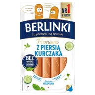Kiełbasa i wędliny - Berlinki Premium Kiełbasa z piersią kurczaka 225 g - miniaturka - grafika 1