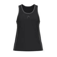 Koszulki i topy damskie - HEAD Club 25 Tech Tank Top damski, czarny - miniaturka - grafika 1