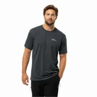 Koszulki męskie - Męski t-shirt Jack Wolfskin VONNAN S/S T M phantom - S - miniaturka - grafika 1