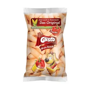 Chrupki kukurydziane o smaku paprykowym 100g GUSTO - Chrupki - miniaturka - grafika 1