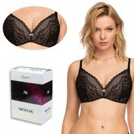 Biustonosze - Biustonosz push up Clarisa Nipplex czarny 70D - miniaturka - grafika 1
