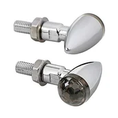 Części motocyklowe - Lampa 90483 Drop, wskaźniki kierunkowe LED - Chrom - miniaturka - grafika 1