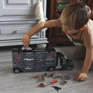 WOOPIE Samochód Transporter Dinozaury Ciężarówka - Samochody i pojazdy dla dzieci - miniaturka - grafika 2