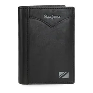 Portfele - Pepe Jeans Pionowa kurtka Portfel z portmonetką Czarny 8,5x11,5x1 cm Skóra by Joumma Bags, Czarny (Black), Talla única, Pionowy portfel z portfelem - miniaturka - grafika 1