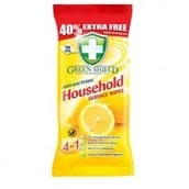 Płyny do naczyń - GREEN Chusteczki nawilżone uniwersalne 70szt SHIELD HOUSEHOLD - miniaturka - grafika 1