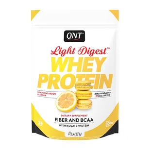 QNT - Light Digest Whey Protein - 500 g makaroniki cytrynowe - Odżywki białkowe - miniaturka - grafika 1