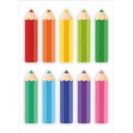 Przybory szkolne - LearnHow Dekoracje - kolorowe kredki 10 szt. - miniaturka - grafika 1