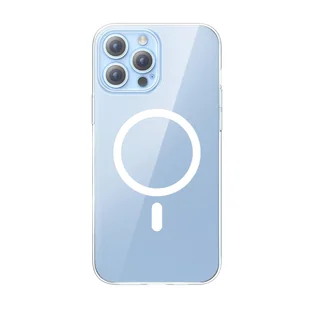 Baseus Crystal Magnetic Case etui do iPhone 14 Pro cienki pokrowiec MagSafe + szkło przezroczyste - Etui i futerały do telefonów - miniaturka - grafika 2