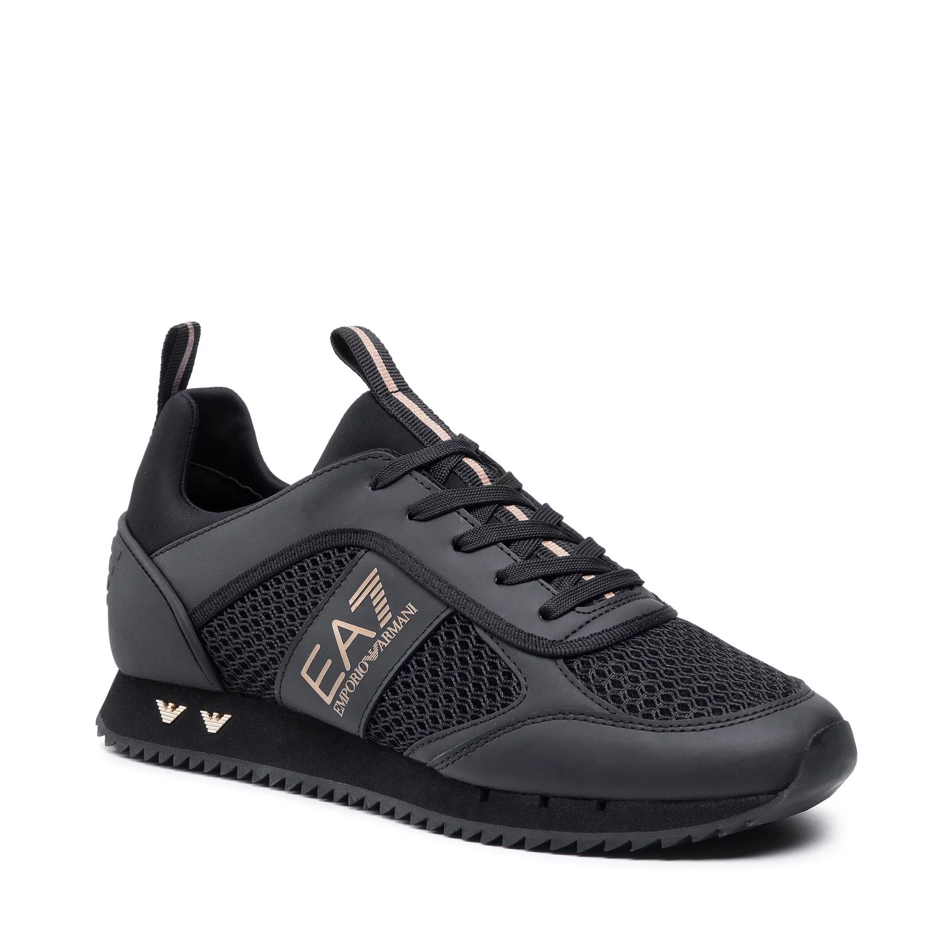Emporio Armani Sneakersy EA7 X8X027 XK050 M701 Triple Black/Gold Sneakersy EA7 X8X027 XK050 M701 Triple Black/Gold