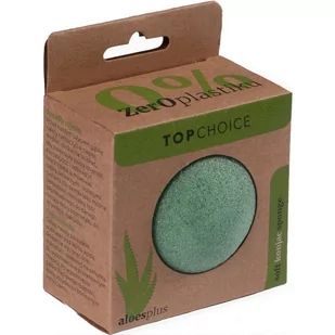 Top Choice Gąbka do twarzy Soft Konjac Aloes Plus 37269) 1szt - Pozostałe akcesoria do makijażu - miniaturka - grafika 1