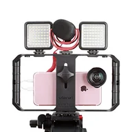 Gimbale - Ulanzi U Rig Pro Stabilizator Uchwyt Do Smartfonów Plus 96 Le Lampa I Mikrofon, Czarny - miniaturka - grafika 1