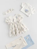 Komplety dla niemowląt - Reserved - Sukienka z opaską - złamana biel - miniaturka - grafika 1