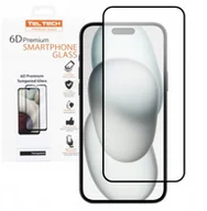 Szkła hartowane na telefon - TELTECH PREMIUM SZKŁO 6D IPHONE XR / 11 6.1 SZKŁO PROFILOWANE HARTOWANE FULL COVER CZARNA RAMKA - miniaturka - grafika 1
