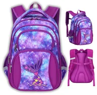 Plecaki szkolne i tornistry - Plecak Szkolny Tornister Dla Dziewczynki Wielokomorowy Syrenka Do Klasy 1-3 - miniaturka - grafika 1