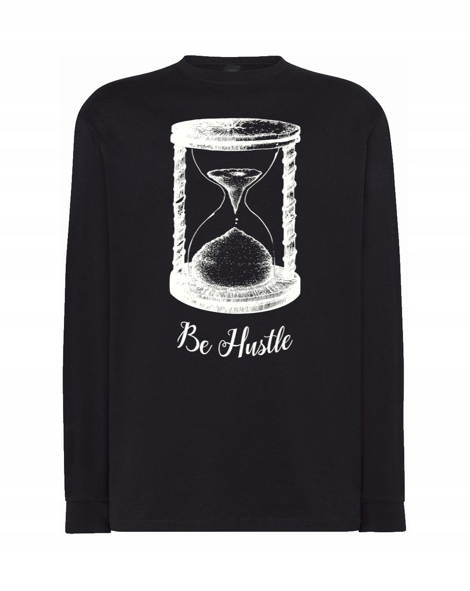 Longsleeve męski nadruk KLEPSYDRA Be Hustle r.L