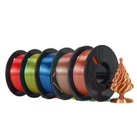 Filamenty i akcesoria do drukarek 3D - filament do drukarek 3D, jedwabne wykończenie, druk trójkolorowy, dwukolorowy jedwab A - miniaturka - grafika 1