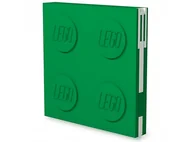 Zeszyty szkolne - LEGO 53566 Notatnik z długopisem zielony - miniaturka - grafika 1