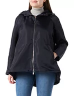 Kurtki damskie - Armani Exchange Damska bluza z kapturem, oddychająca kurtka przeciwdeszczowa ze sznurkiem, NIEBIESKI, XL - miniaturka - grafika 1