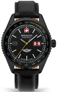 Zegarek Zegarek męski SWISS MILITARY SMWGB2101030 czarny sportowy - Zegarki męskie - miniaturka - grafika 1