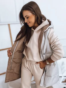 Kamizelka damska ROSI beżowa Dstreet TY2841-XL - Kamizelki damskie - miniaturka - grafika 1