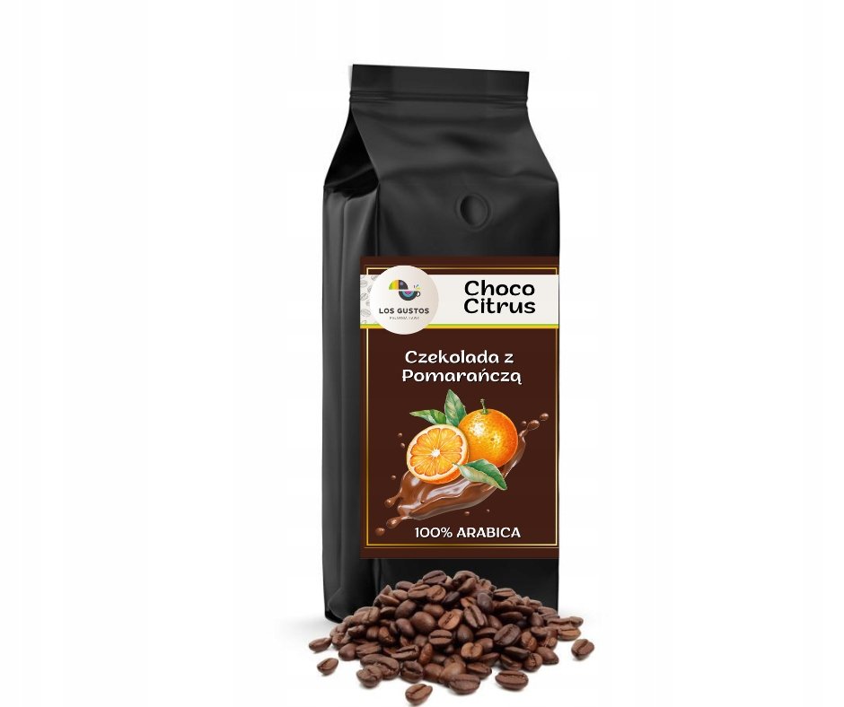 Kawa ziarnista smakowa Czekolada z pomarańczą 1kg