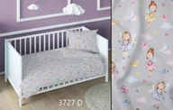 Pościel dla dzieci - Pościel bawełniana 140x200 wróżki szara kolorowa dziecięca zapinana na suwak KARO Bawełna Max - miniaturka - grafika 1