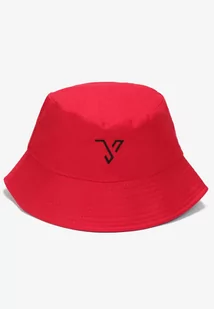 Czerwono-Czarny Kapelusz Bucket Stelenos - Czapki męskie - miniaturka - grafika 1
