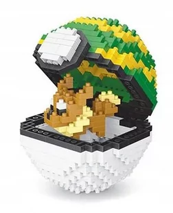 Pokeball Nest Ball Klocki Box Figurka Eevee  Kula - Klocki - miniaturka - grafika 1