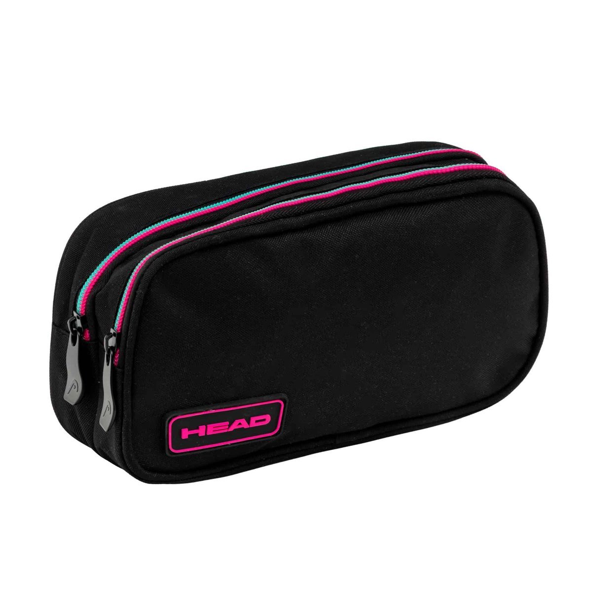 PIÓRNIK DWUKOMOROWY SZKOLNY POJEMNY WYGODNY ASTRABAG BLACK PINK/MINT
