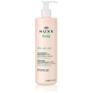 Nuxe Body Reve de The rewitalizujące mleczko nawilżające 24h 400 ml + Suchy olejek do pielęgnacji 10 ml 7083347 - Zestawy kosmetyków damskich - miniaturka - grafika 1