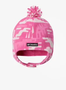 Czapka dziecięca Columbia Youth Frosty Trail II Earflap Beanie - pink ice highland - Czapki męskie - miniaturka - grafika 1