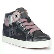 Buty dla dziewczynek - Sneakersy Geox B Kilwi Girl B36D5B 022NF C1377 M Dk Grey/Dk Pink - miniaturka - grafika 1