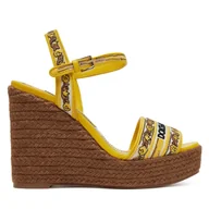 Espadryle damskie - Espadryle Dolce&Gabbana CZ0318 AV804 Żółty - miniaturka - grafika 1