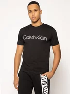 Koszulki męskie - Calvin Klein T-Shirt Logo K10K104063 Czarny Regular Fit - miniaturka - grafika 1