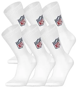 NFL Unisex Shield Crew Socks skarpety sportowe (6 sztuk) - Kimona, stroje i obuwie - miniaturka - grafika 1