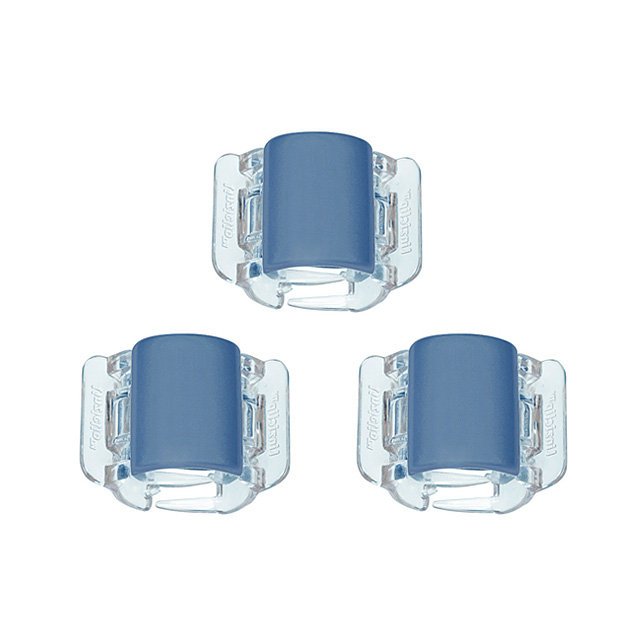Linziclip, Klamry Mini Matt Blue, 3 sztuki
