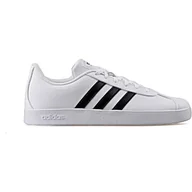 Buty dla dziewczynek - Buty dziecięce Adidas VL Court 2.0 skóra ekologiczna białe-28,5 - miniaturka - grafika 1