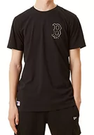 Koszulki męskie - New Era Męski T-shirt Boston czerwony Sox, blksil, XS - miniaturka - grafika 1