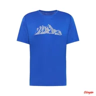 Koszulki męskie - Koszulka Męska Jack Wolfskin Peak Graphic T M - Vibrant Blue - miniaturka - grafika 1