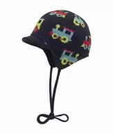 Czapki damskie - Czapka chłopięca, granatowa, ciuchcie, Döll - miniaturka - grafika 1